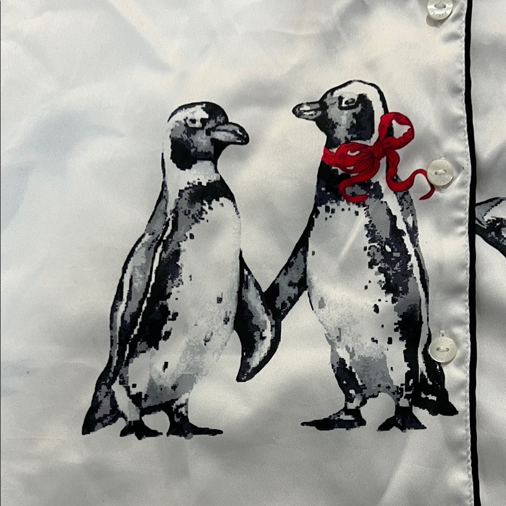 Victoria's Secret White and Black Penguin Pajama Set - Picture 5 of 7